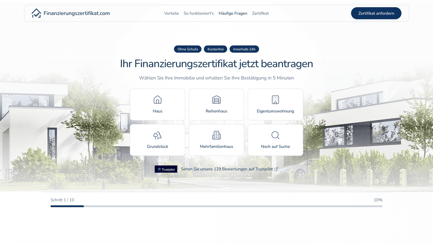 Financing Certificate Platform for a Berlin Fintech