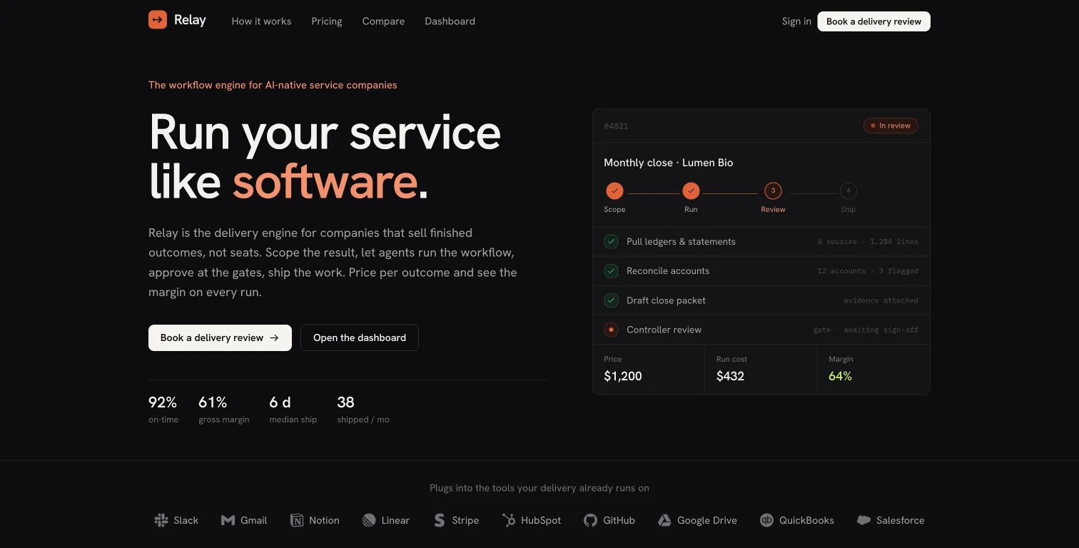 Relay: Relay : Un Concept de Moteur de Livraison pour les Sociétés de Services IA-Natives